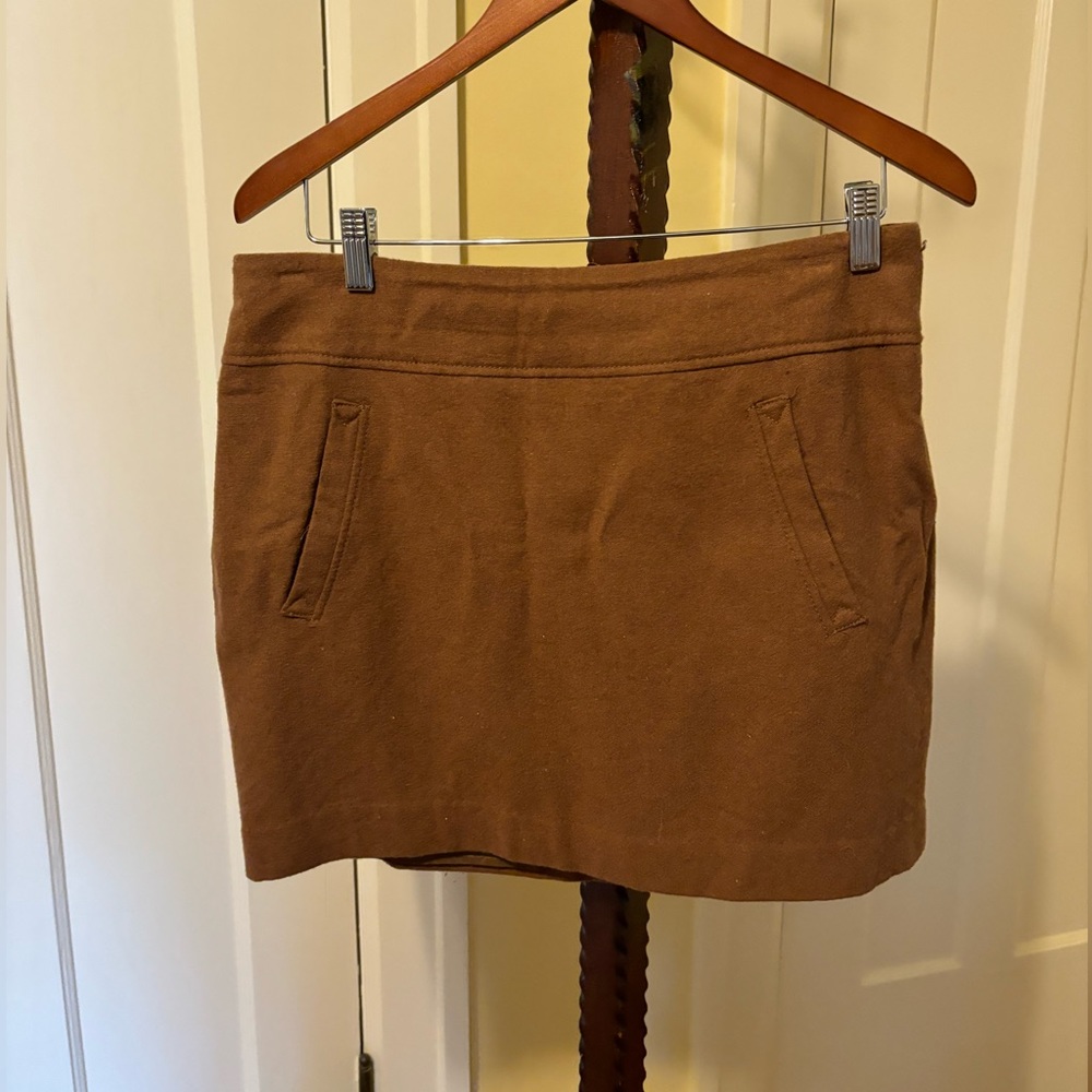 h&m wool mini skirt